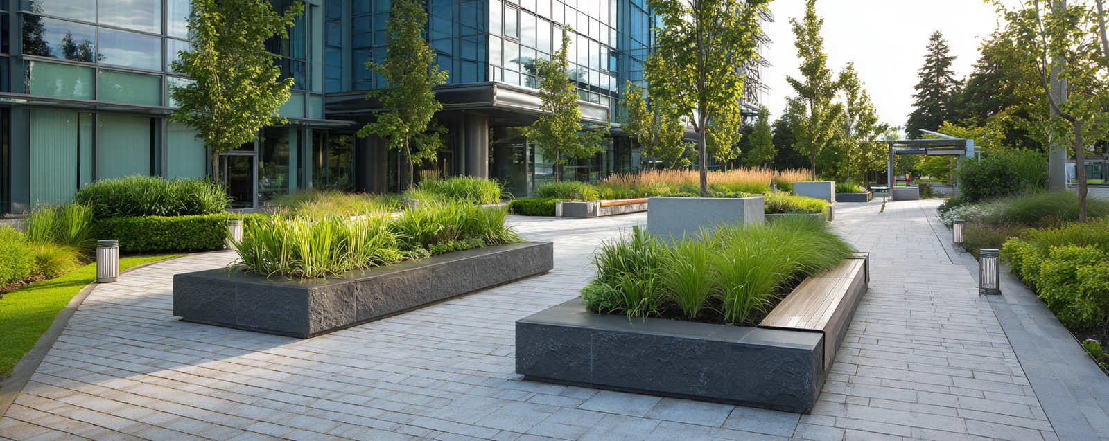 Commercial landscape installation projects Vancouver