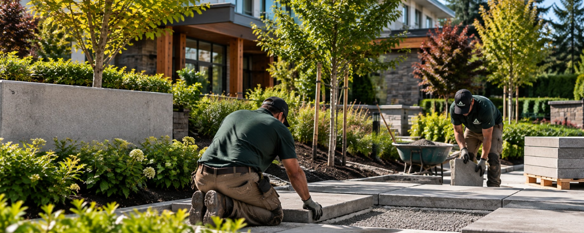 Commercial hardscape construction services Vancouver