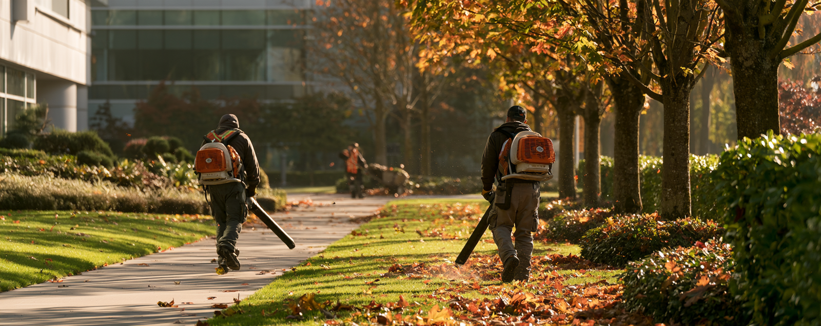 Commercial spring and fall landscape cleanup in Vancouver