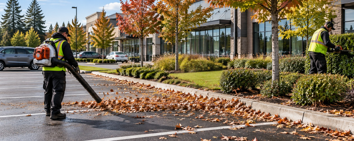 Commercial parking lot maintenance and cleanup services in Vancouver