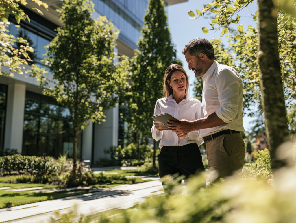 Commercial landscaping services for property managers Vancouver